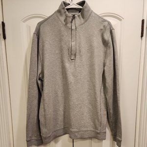 Claiborne Men Long Sleeve 1/4 zip   Sz XL Heavy Stitch Preppy Med Weight